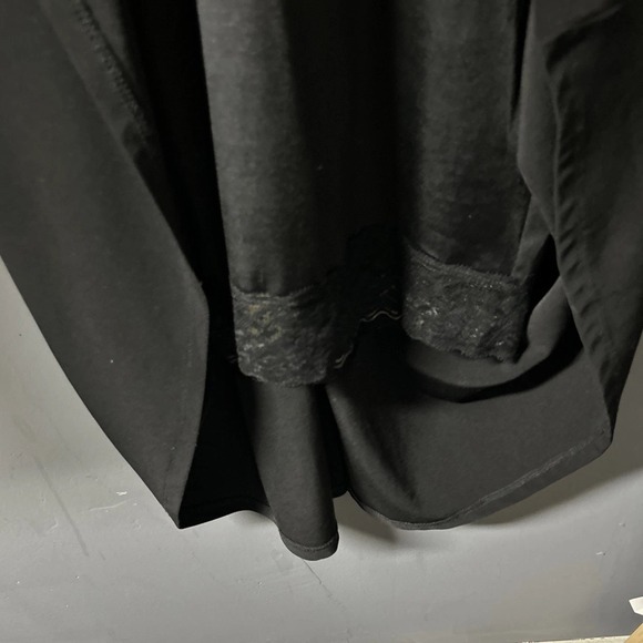 Chadwick's Women's 14 Black Midi Dress Body Shaper Slip Empire Waist Zipper - Picture 16 of 16